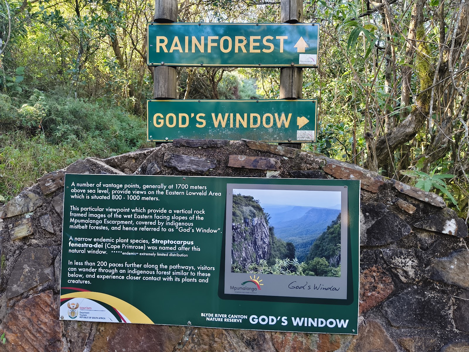 God’s Window — Oficiais