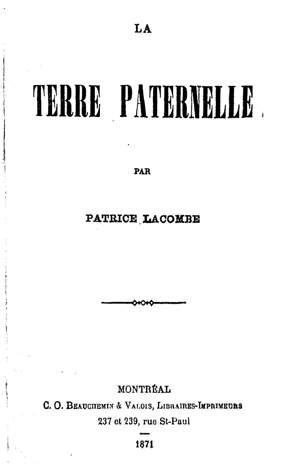 La Marche du Mille-pattes