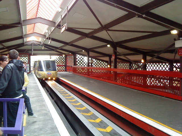 Monorail to Entrance Plaza