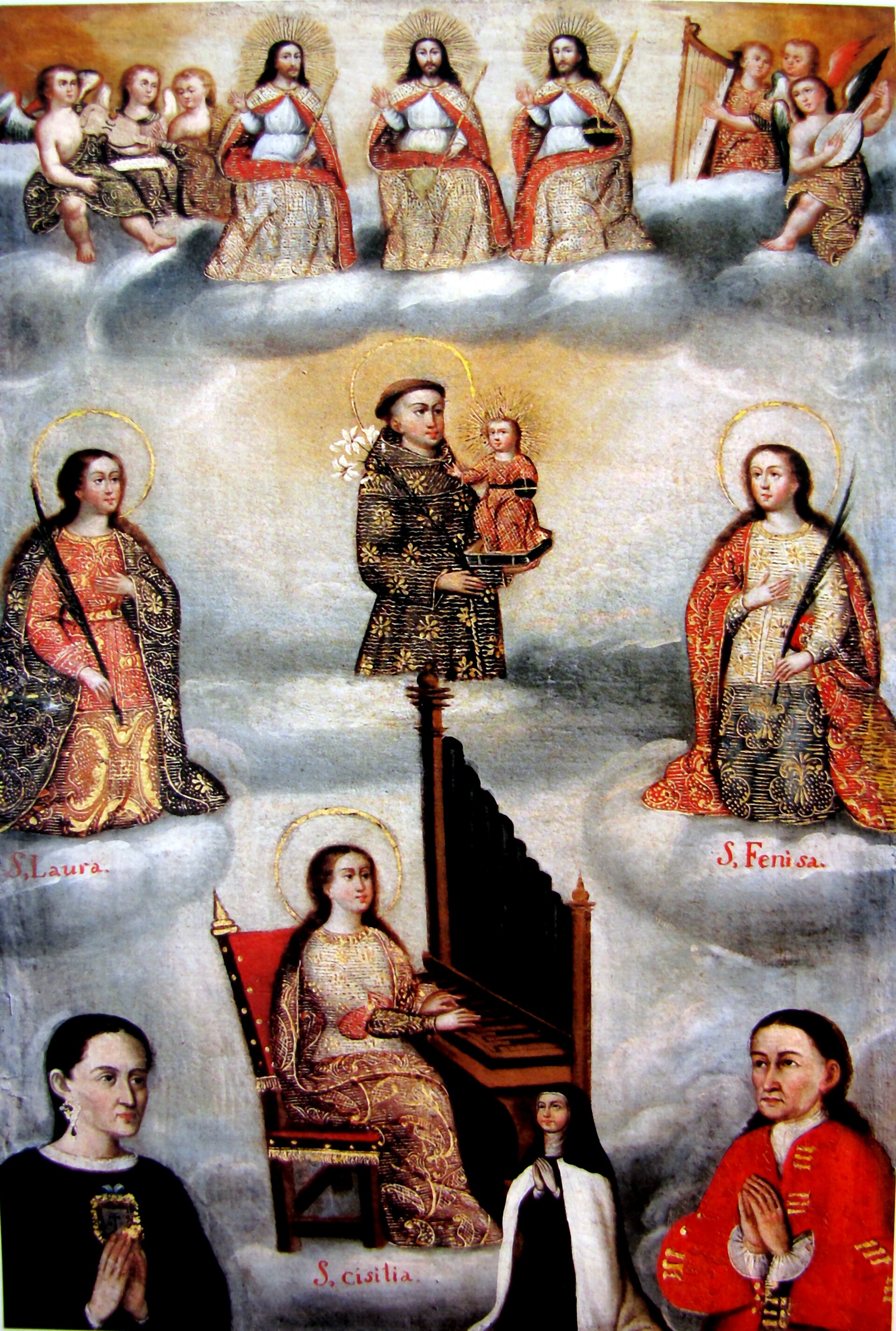 Gloria de Santos y Mártires (Familia del brigadier Mateo Pumacahua)