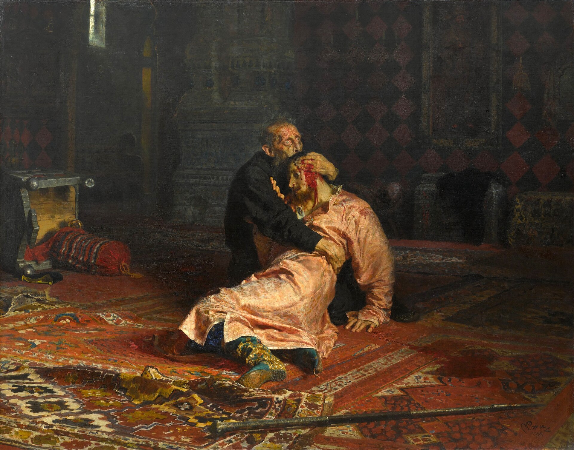 Ivan, o Terrível, e o Seu Filho Ivan em 16 de Novembro de 1581
