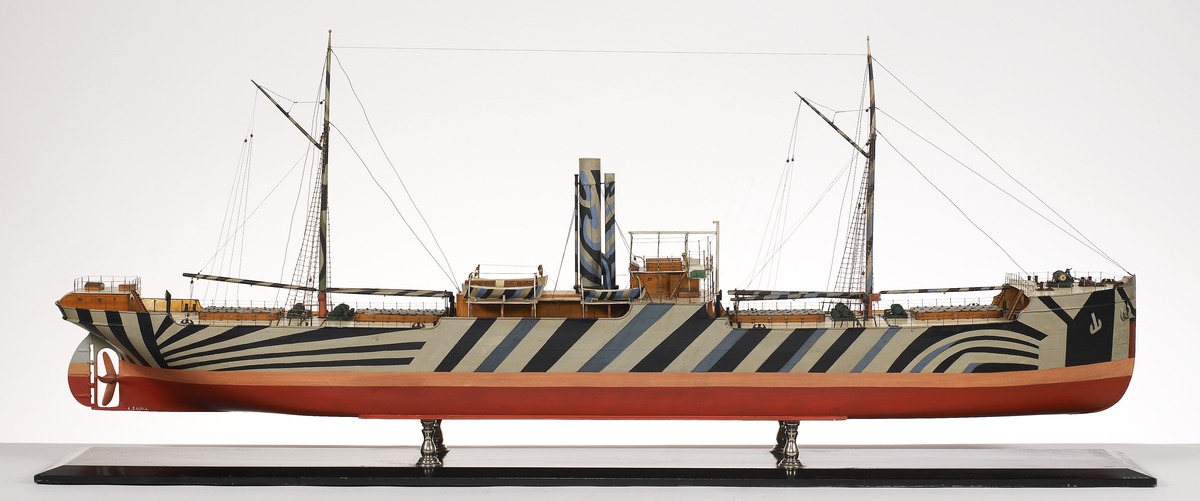 Model of the Belgian cargo vessel Seresia owned by Armement Deppe