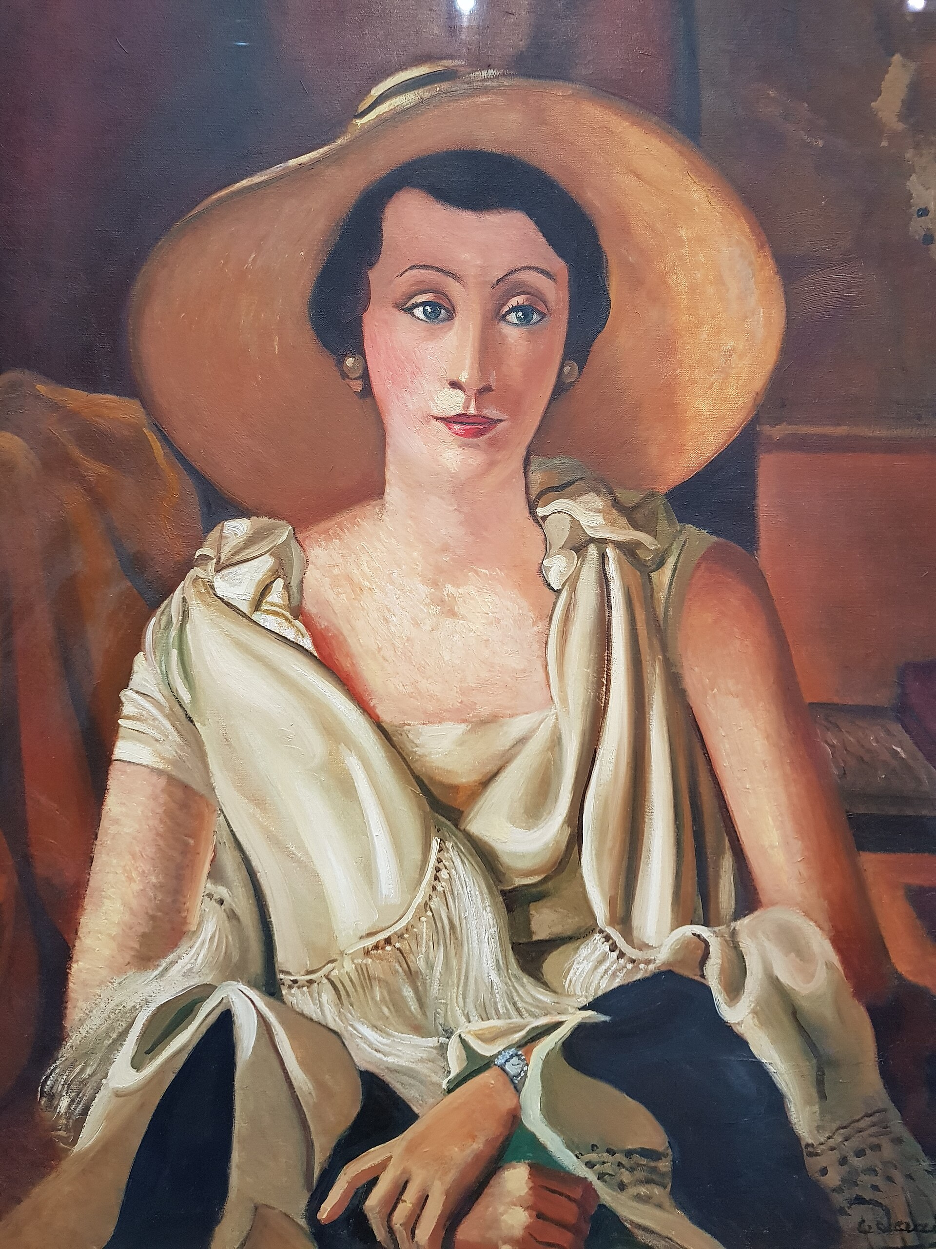 Portrait of Madame Guillaume with pamela