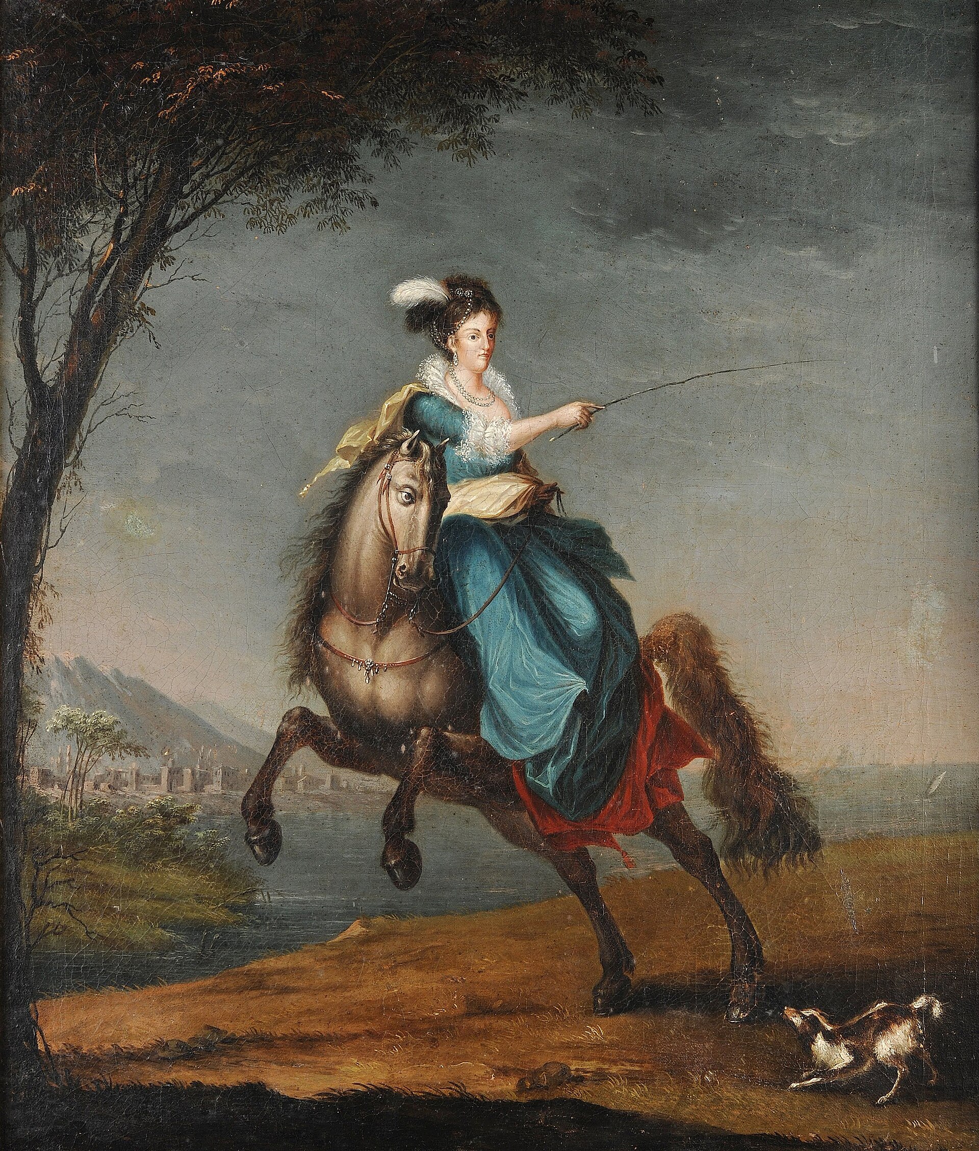 Retrato equestre de Carlota Joaquina de Bourbon