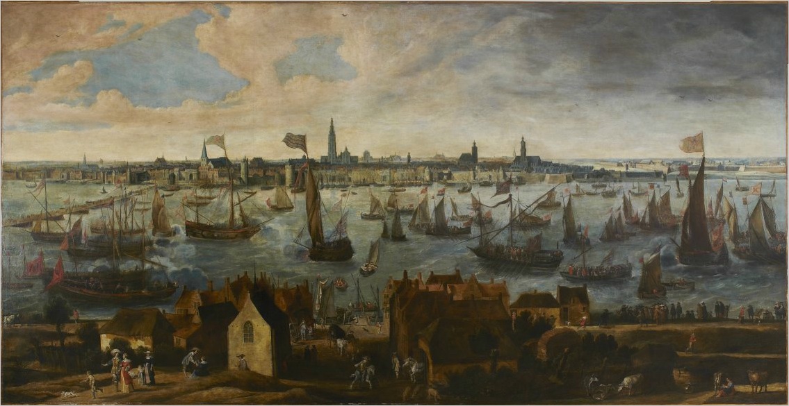 View of the Pier of Antwerp from the Vlaams Hoofd