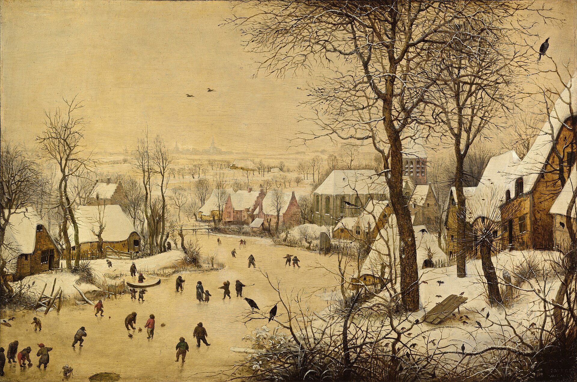 Winter Landscape with a Bird Trap