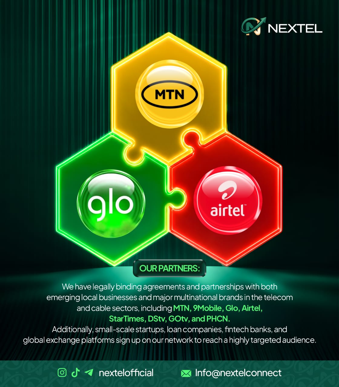 Tour nextell — Oficiais